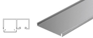 CRL Brushed Stainless Snap-In Filler Strip for Sliding Door Pocket