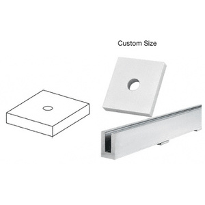 CRL Custom Size Aluminum Drain Block for B6S Base Shoe