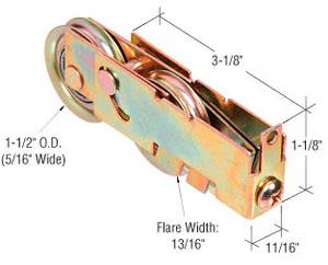 CRL 1-1/2" Steel Ball Bearing Tandem Roller - Fleetwood Doors