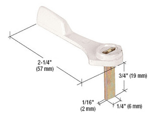 CRL White Diecast Latch Lever for C1131 Handle