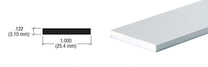 CRL Satin Anodized 1" Aluminum Flat Bar Extrusion