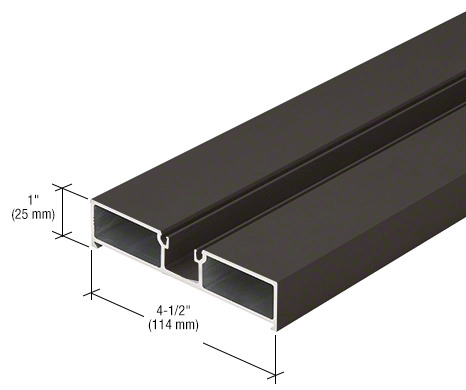 CRL-U.S. Aluminum Door Jamb, Dark Bronze/Black Anodized Class 1