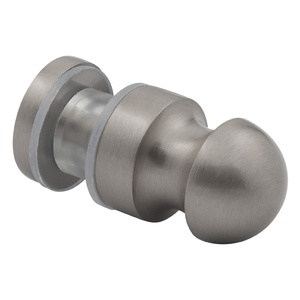 Brushed Nickel Single Mount Mini Bulb Knob