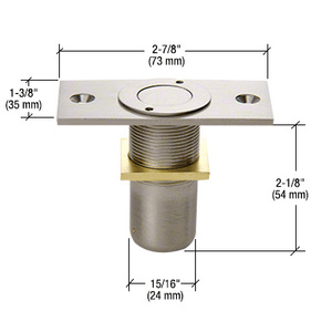 CRL Brushed Nickel Dust Proof Keeper Non-Locking