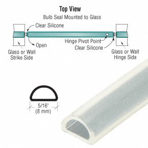 CRL Translucent Silicone Bulb Seal