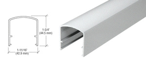 CRL Metallic Silver 200, 300, 350 and 400 Series 241" Long Horizontal Mid-Rail