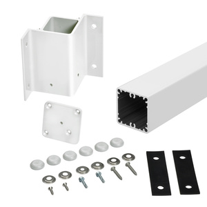 CRL Sky White 42" 200, 300, 350, and 400 Series 90 Degree Inside Fascia Mounted Post Kit