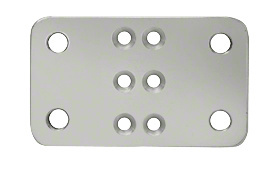 Clear Anodized Trim-Line 3" x 5" Base Plate