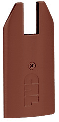 CRL Black Bronze Anodized End Cap for 4" Tapered 1/2" Glass Wedge-Lock® Door Rail