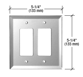 CRL Gray Double Designer Glass Mirror Plate