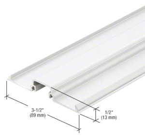 CRL-U.S. Aluminum Shallow Pocket Insert, White KYNAR® Paint - 24'-2"