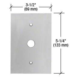 CRL Gray Small Telephone 5/8" Hole Glass Mirror Plate