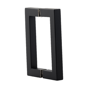 Matte Black 6" Square Style Back-to-Back Handles