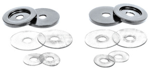 CRL Polished Chrome Replacement Washers for Back-to-Back Solid Pull Handle