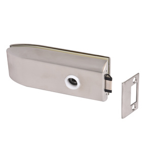 CRL Brushed Stainless Glass Mounted Passage Latch