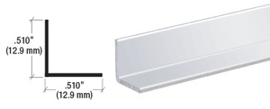 CRL Brite Anodized 1/2" Aluminum Angle Extrusion