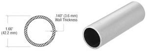 CRL Brushed Stainless 1-1/4" Schedule 40 Pipe Rail Tubing - 120"