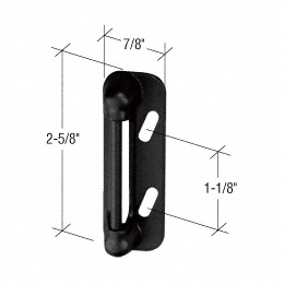 CRL Black Screen and Storm Door Strike Plate