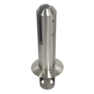 CRL Brushed Stainless Steel Round Core Mount Friction Fit Spigot, 2205