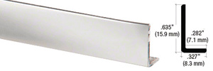 CRL Brite Anodized Aluminum 5/8" L-Bar Extrusion