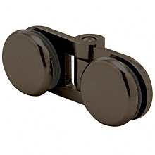 CRL Oil Rubbed Bronze Hydroslide Bi-Fold Glass-to-Glass Hinge