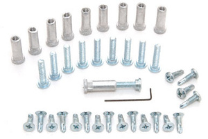 CRL Satin Anodized Replacement Screw Pack for 200/250 Series Continuous Geared Hinges