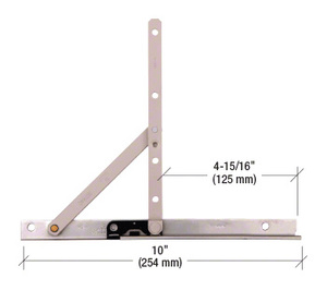 CRL Stainless Steel 10" Concealed Casement Hinge