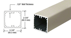 CRL Oyster White 100 Series 48" Post Only