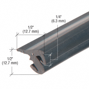 CRL 3/8" Roll-In EPDM Gasket for Tapered Sidelite Rails - 100' Roll