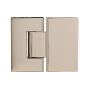 CRL Polished Nickel Geneva 180 Series 180 Degree Glass-to-Glass Standard Hinge