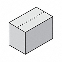 CRL-U.S. Aluminum Baffle for PW614 Deep Pocket Spandrel Adaptor Use With PW615 Pocket Reducer- 100/Pk