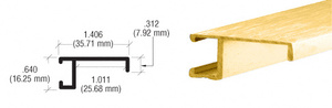 CRL Brite Gold Anodized Deep Frame Extrusion