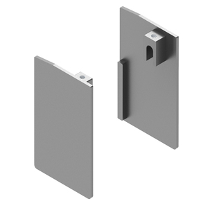 CRL502S2 Series Satin Anodized Wall Mount Kit End Cap