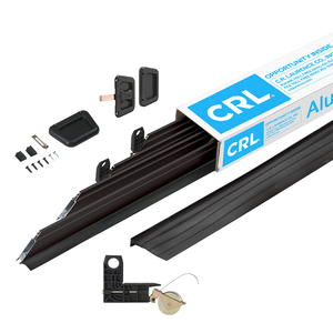 CRL Bronze 60" x 81" Heavy-Duty Extruded K.D. Sliding Screen Door Kit - 2" Frame with T-Slot Vinyl Design