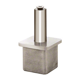 CRL 316 Polished Stainless P1-Series Vertically Adjustable Post Caps for Standoff Saddles