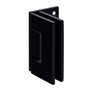 CRL Matte Black Geneva 544 Series Wall Mount Offset Back Plate Hinge