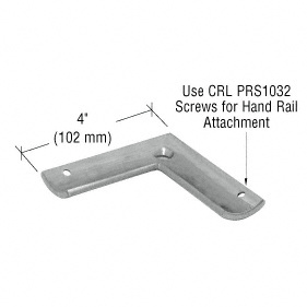 CRL Brushed Stainless 90º Post P-Series Radius Replacement Saddle