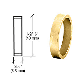 CRL Polished Brass .256" Straight Cylinder Ring