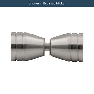 Polished Nickel Back to Back Deluxe Series Knob
