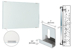 CRL Nickel Plated Dallas Mirror Clips for 5/16" Mirror