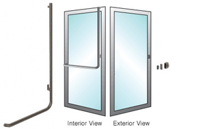 CRL-Blumcraft® Oil Rubbed Bronze Right Hand Reverse Aluminum Door Mount "Z" Exterior Dummy Handle