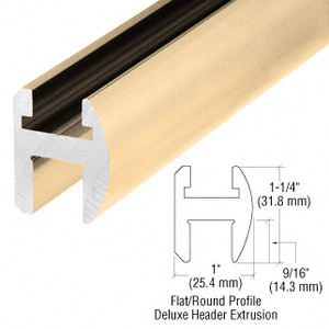 CRL Brite Gold Anodized 66" Deluxe Shower Door Header Kit