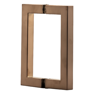 Brushed Bronze 6" Square Style Back-to-Back Handles