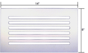 CRL Clear Acrylic 14" x 8" Mirror Grille