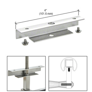 CRL Polished Stainless Wall Mounted Hand Rail Bracket Saddle Adapter