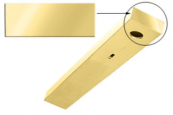 CRL Polished Brass End Cap for 1-3/4