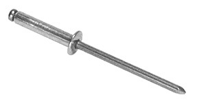 CRL 1/8" Diameter 3/16 - 1/4" Grip Range Steel Mandrel and Rivet - 1000