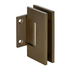 CRL Brushed Bronze Geneva 074 Series Wall Mount Short Back Plate Hinge