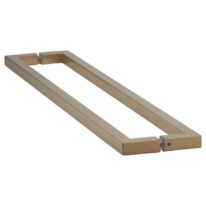 Satin Brass 24" Square Series Back to Back Towel Bars