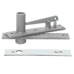 Rixson® Heavy-Duty Long Pivot Pin Center-Hung Top Pivot with Satin Chrome  Cover Plate